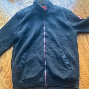 Holebrook Sweden men’s  Black Full-Zip Knit Jacket